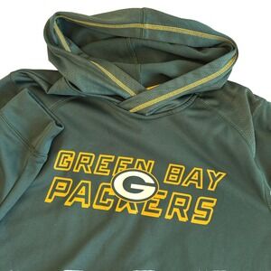 NFL Team Apparel Green Bay Packers Pullover TX3 Warm Hoodie Mens Size Medium
